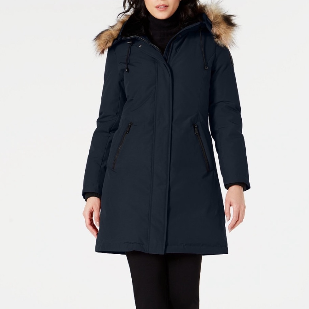 Vince Camuto Hooded Faux Fur Down Parka